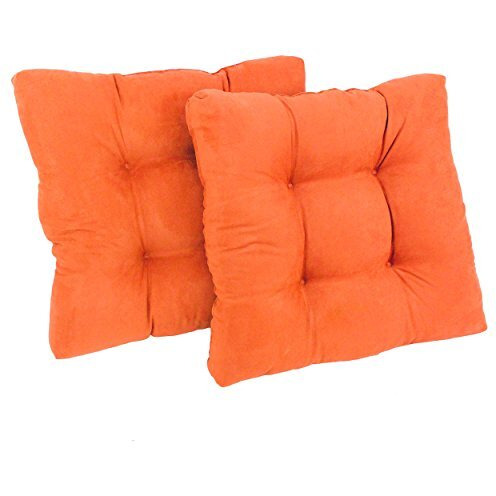 19-Inch Squared Microsuede Tufted Dining Chair Cushions (Set Of 2)  94005-2Ch-Ms-Td