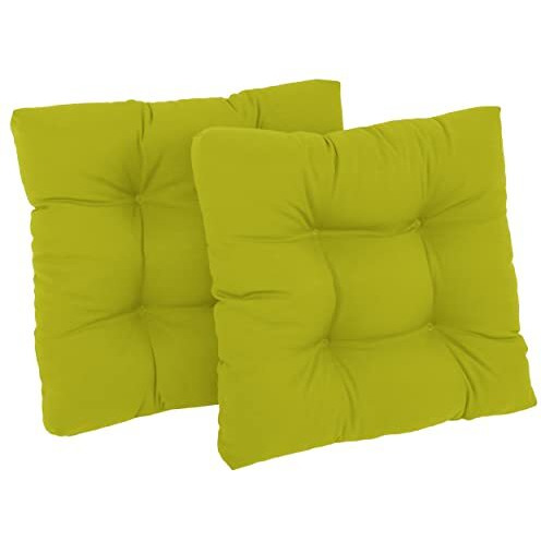 19-Inch Squared Twill Tufted Dining Chair Cushions (Set Of 2)  94005-2Ch-Tw-Ml