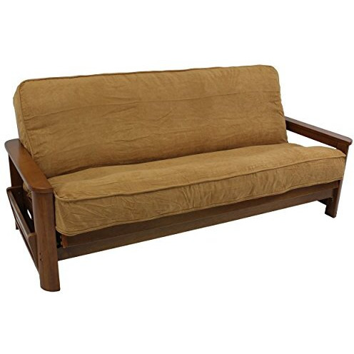Solid Microsuede Double Corded 8 To 9-Inch Full Futon Cover   9687-Cd-Ms-Ch
