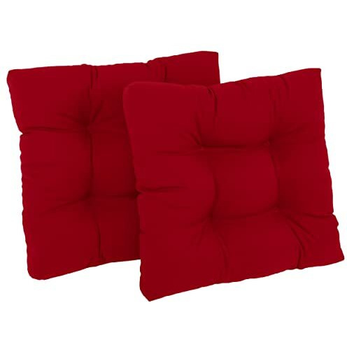 19-Inch Squared Twill Tufted Dining Chair Cushions (Set Of 2)  94005-2Ch-Tw-Rd