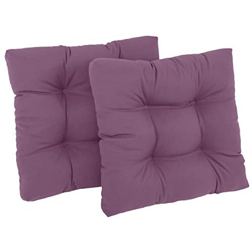 19-Inch Squared Twill Tufted Dining Chair Cushions (Set Of 2)  94005-2Ch-Tw-Gp
