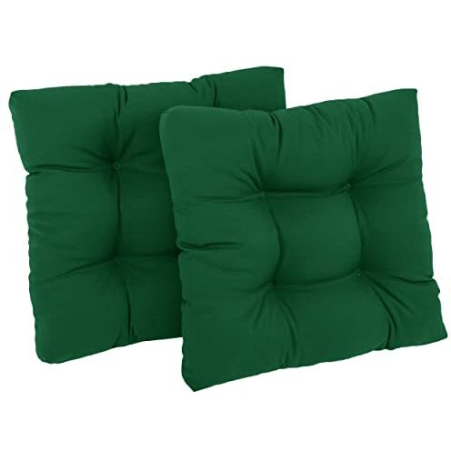 19-Inch Squared Twill Tufted Dining Chair Cushions (Set Of 2)  94005-2Ch-Tw-Fg