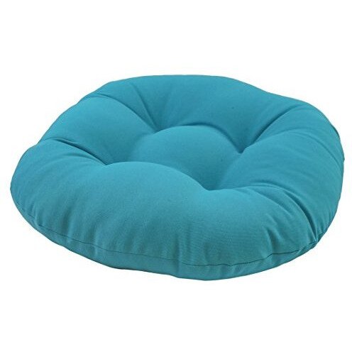 18 Inch Round Solid Twill Footstool Cushion  93301-18In-Tw-Eg