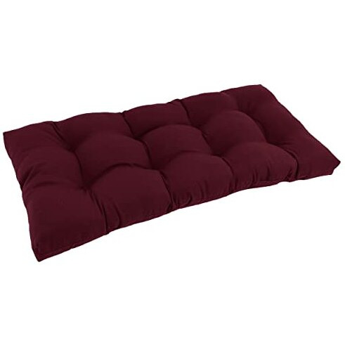 42-Inch By 19-Inch Squared Twill Tufted Loveseat Cushion 94006-Ls-Tw-Bg