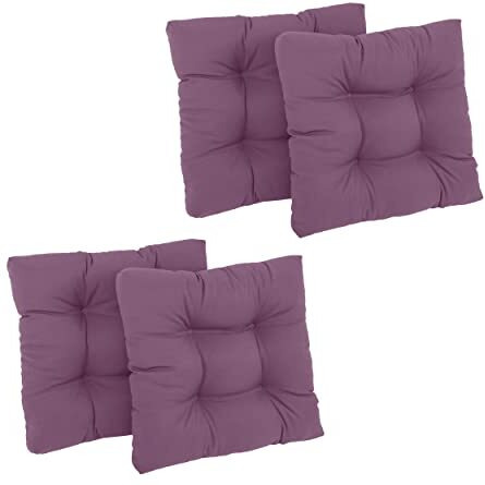 19-Inch Squared Twill Tufted Dining Chair Cushions (Set Of 4)  94005-4Ch-Tw-Gp