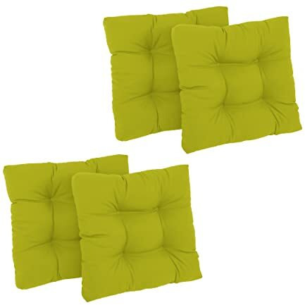 19-Inch Squared Twill Tufted Dining Chair Cushions (Set Of 4)  94005-4Ch-Tw-Ml
