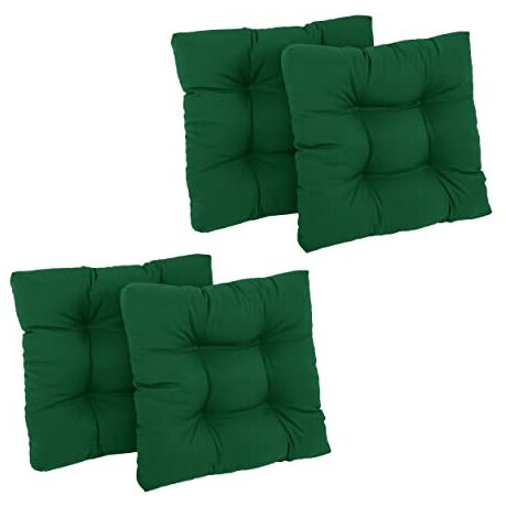 19-Inch Squared Twill Tufted Dining Chair Cushions (Set Of 4)  94005-4Ch-Tw-Fg