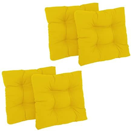 19-Inch Squared Twill Tufted Dining Chair Cushions (Set Of 4)  94005-4Ch-Tw-Ss