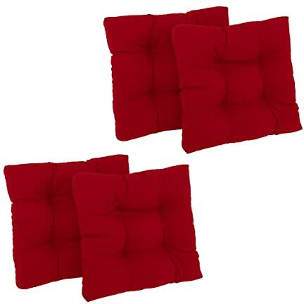 19-Inch Squared Twill Tufted Dining Chair Cushions (Set Of 4)  94005-4Ch-Tw-Rd