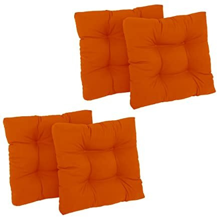 19-Inch Squared Twill Tufted Dining Chair Cushions (Set Of 4)  94005-4Ch-Tw-Td