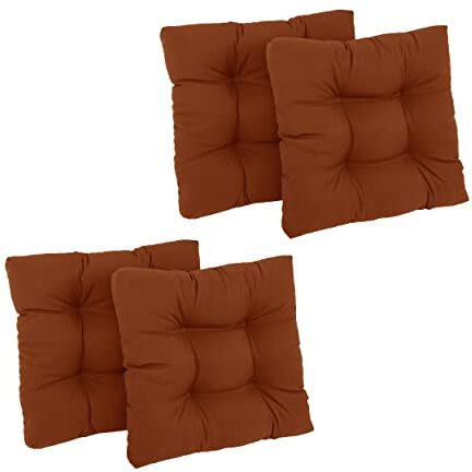19-Inch Squared Twill Tufted Dining Chair Cushions (Set Of 4)  94005-4Ch-Tw-Sp