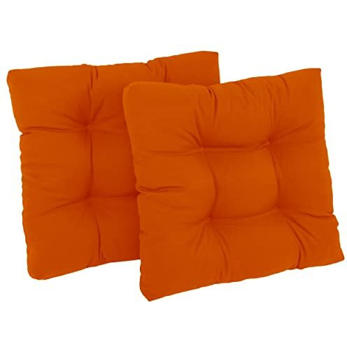 19-Inch Squared Twill Tufted Dining Chair Cushions (Set Of 2)  94005-2Ch-Tw-Td