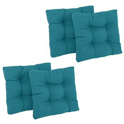 19-Inch Squared Twill Tufted Dining Chair Cushions (Set Of 4)  94005-4Ch-Tw-Ab