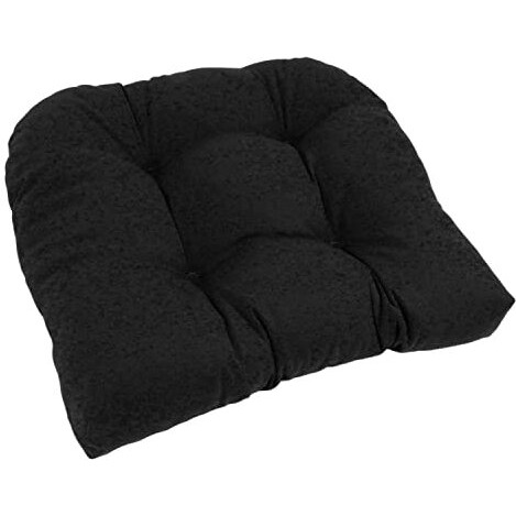 19-Inch U-Shaped Twill Tufted Dining Chair Cushion  93184-1Ch-Tw-Bk