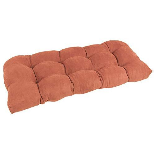 42-Inch By 19-Inch U-Shaped Micro Suede Polyester Tufted Settee/Bench Cushion