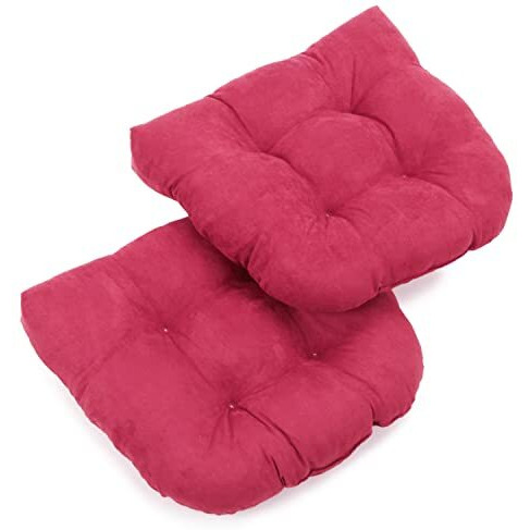 19-Inch U-Shaped Microsuede Tufted Dining Chair Cushions (Set Of 2)  93184-2Ch-Ms-Bb