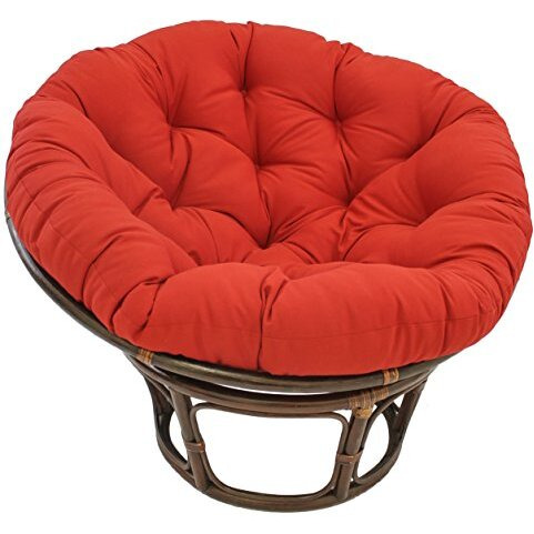 52-Inch Solid Twill Papasan Cushion (Fits 50-Inch Papasan Frame)  93302-52-Tw-Rd