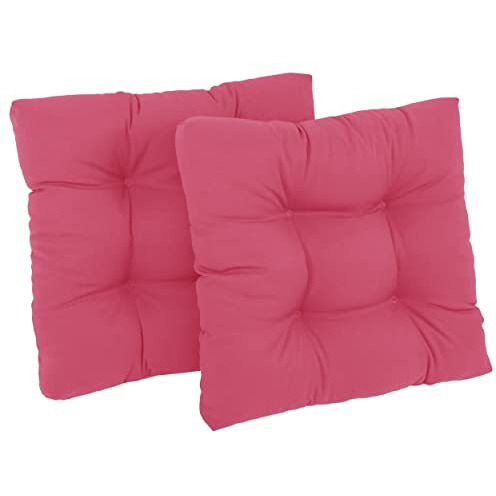 19-Inch Squared Twill Tufted Dining Chair Cushions (Set Of 2)  94005-2Ch-Tw-Bb