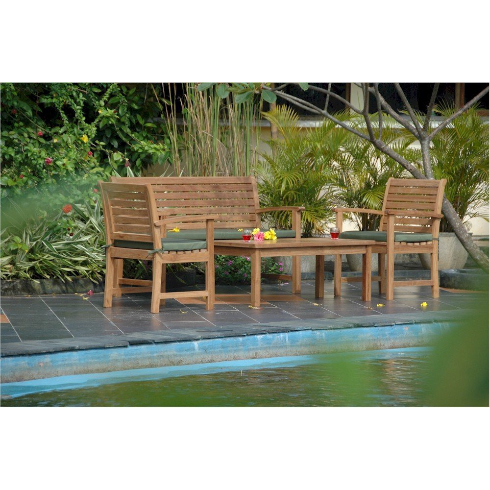 Anderson Teak Tb-4824Ct Montage Coffee Table  48"" Width X 24"" Depth X 18"" Height