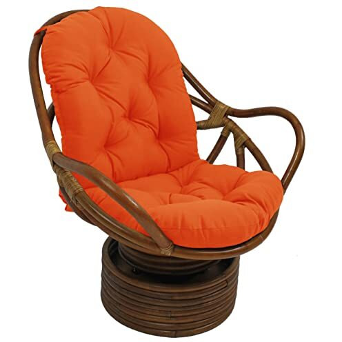 48-Inch By 24-Inch Solid Outdoor Spun Polyester Swivel Rocker Cushion 93310-Reo-Sol-13