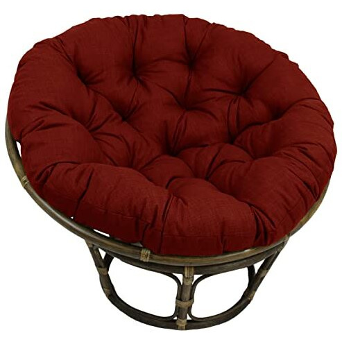 44-Inch Solid Outdoor Spun Polyester Papasan Cushion (Fits 42-Inch Papasan Frame) 93312-Reo-Sol-04