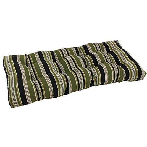 42-Inch By 19-Inch Squared Patterned Spun Polyester Tufted Loveseat Cushion  94006-Ls-Reo-13