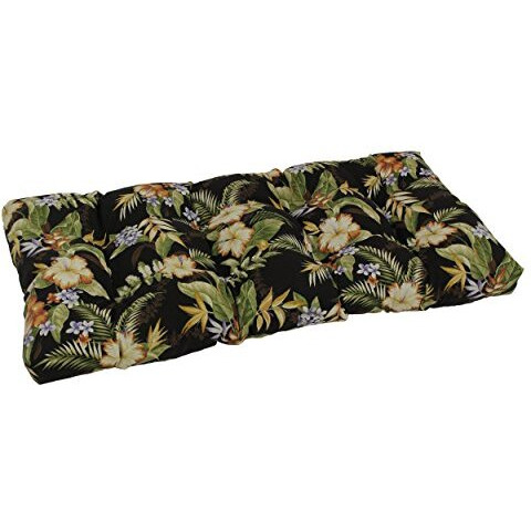 42-Inch By 19-Inch Squared Patterned Spun Polyester Tufted Loveseat Cushion  94006-Ls-Reo-12