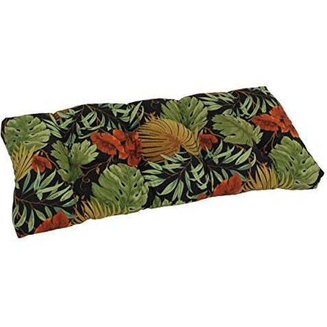 42-Inch By 19-Inch Squared Patterned Spun Polyester Tufted Loveseat Cushion  94006-Ls-Reo-30