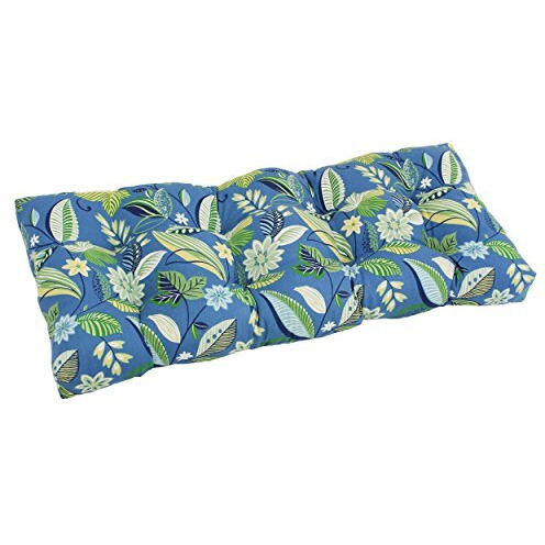 42-Inch By 19-Inch Squared Patterned Spun Polyester Tufted Loveseat Cushion  94006-Ls-Reo-28