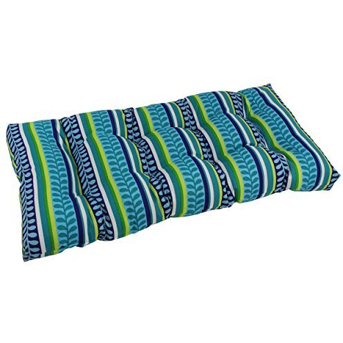 42-Inch By 19-Inch Squared Patterned Spun Polyester Tufted Loveseat Cushion  94006-Ls-Reo-35