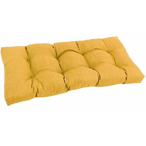 42-Inch By 19-Inch Squared Solid Spun Polyester Tufted Loveseat Cushion  94006-Ls-Reo-Sol-03