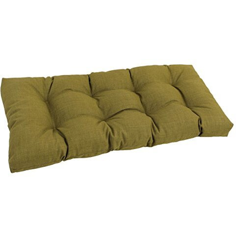 42-Inch By 19-Inch Squared Solid Spun Polyester Tufted Loveseat Cushion  94006-Ls-Reo-Sol-02
