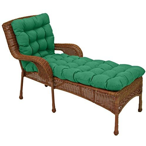 74-Inch By 19-Inch Squared Outdoor Solid Spun Polyester Tufted Chaise Lounge Cushion  94008-Reo-Sol-13