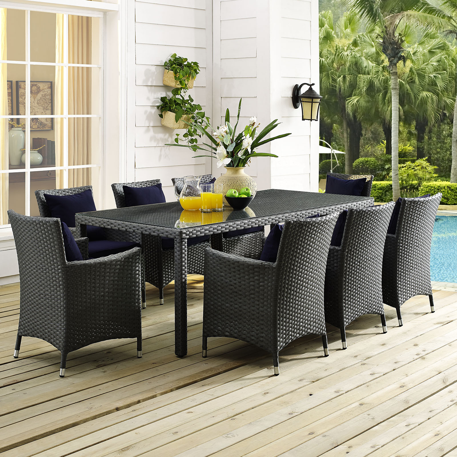 Sojourn 82"" Outdoor Patio Dining Table
