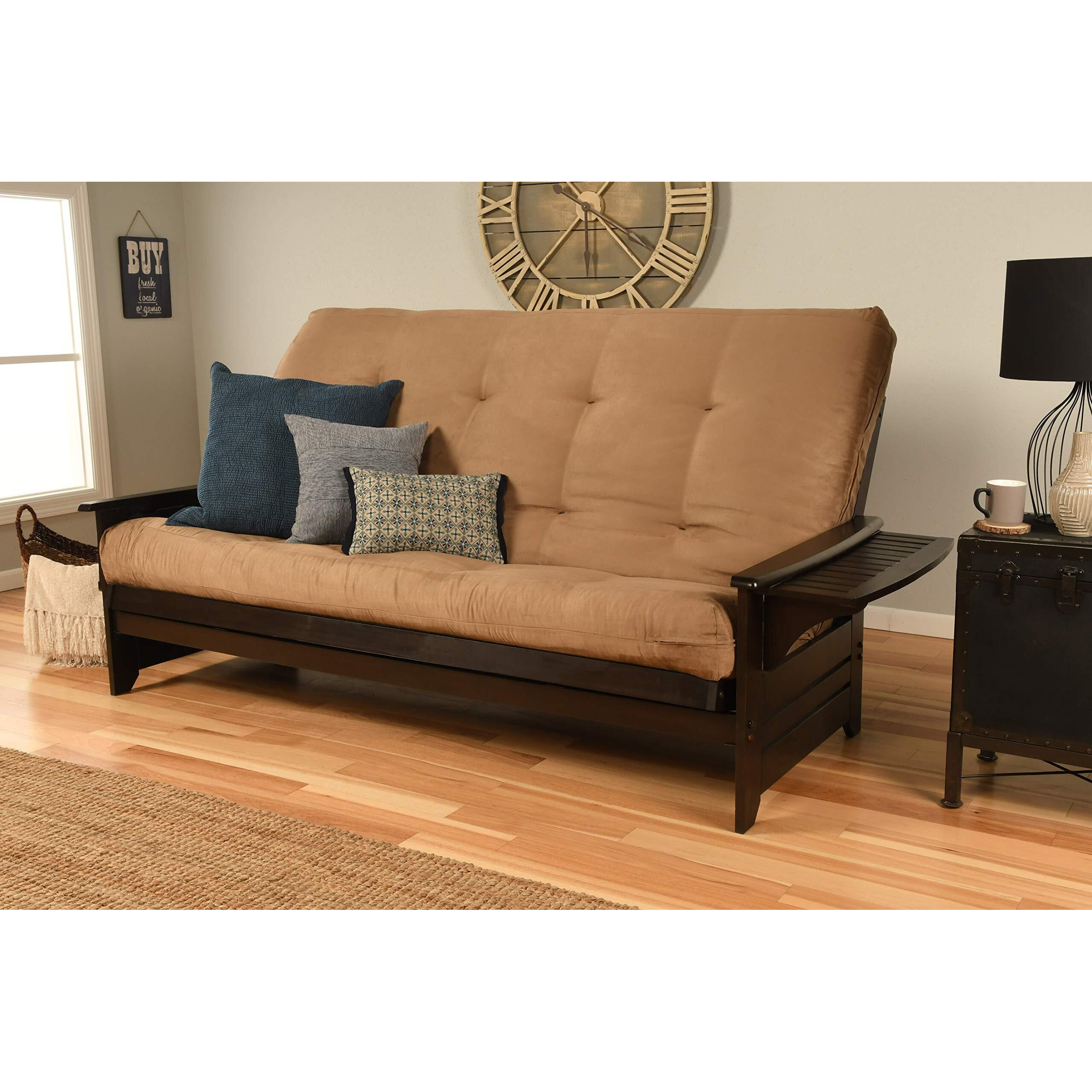 Phoenix Frame/Queen/Espresso Finish/Suede Peat Mattress