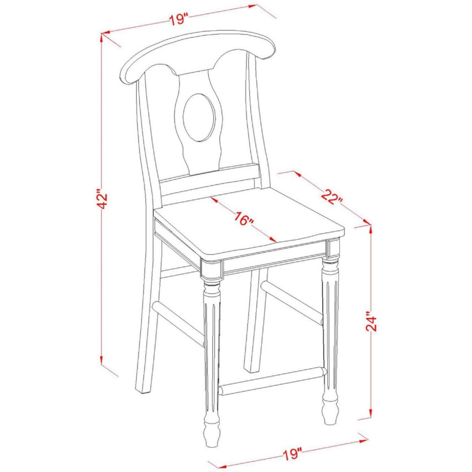 Kenley  Counter  Height  Stools  With  Wood  Seat  In  Black  And  Cherry  Finish   Set  Of  2