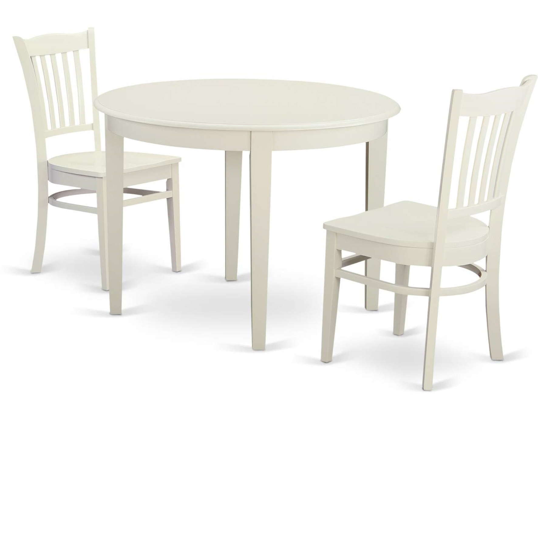 Bogr3-Whi-W 3 Pc Dinette Table Set For 2-Kitchen Table And 2 Dining Chairs