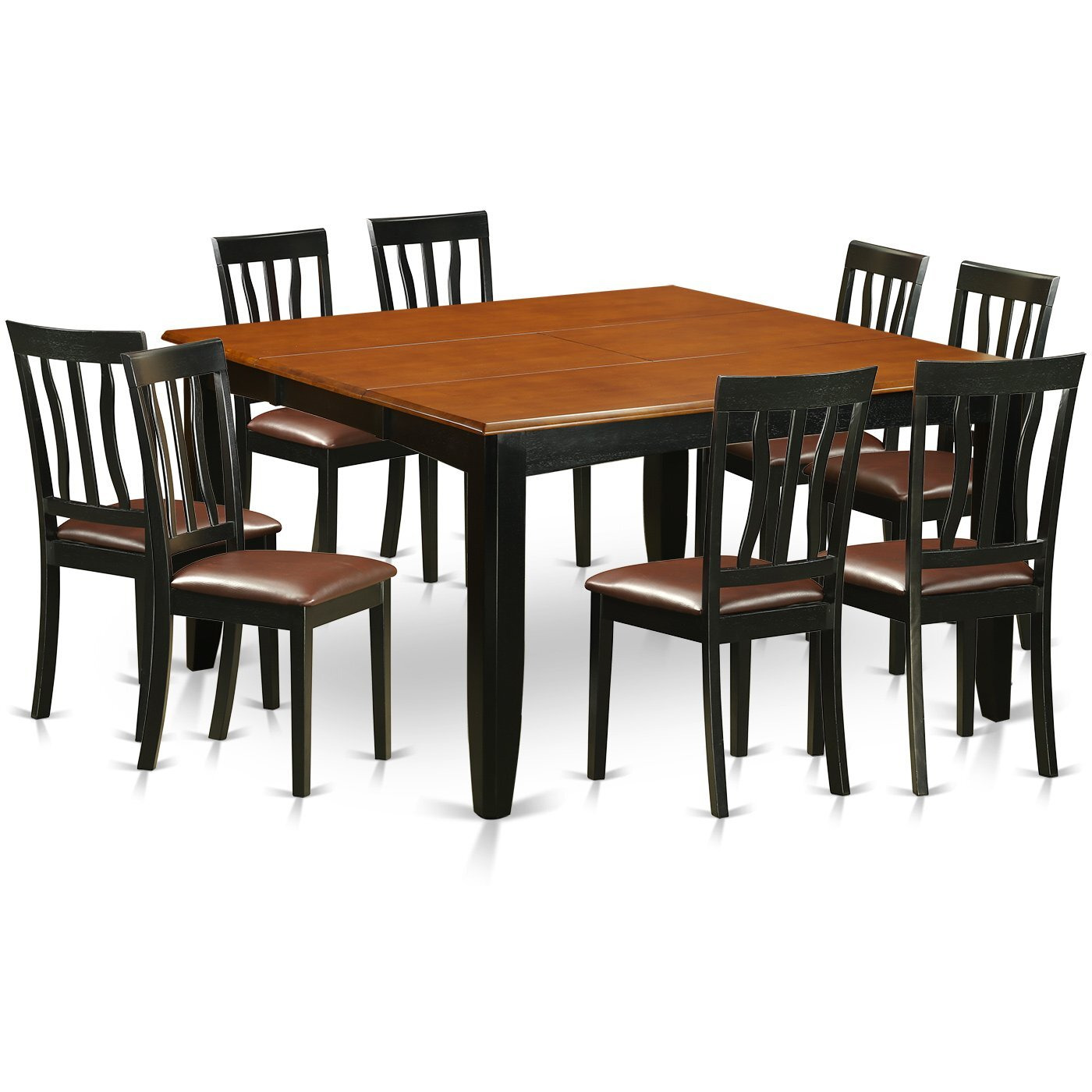 9  Pc  Dining  Room  Set-Dining  Table  And  8  Wood  Dining  Chairs