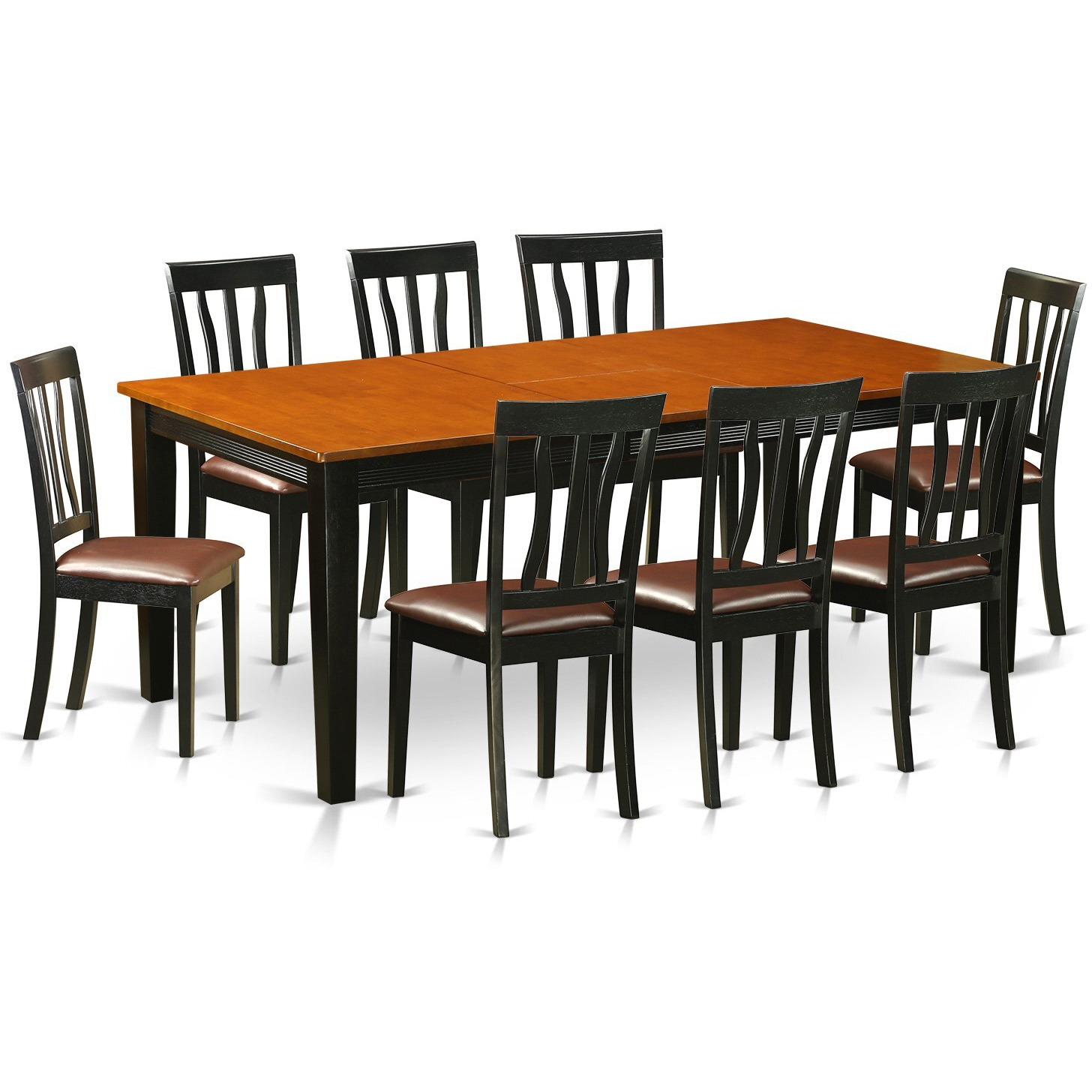 9  Pc  Dining  Set-Dining  Table  With  8  Wooden  Dining  Chairs