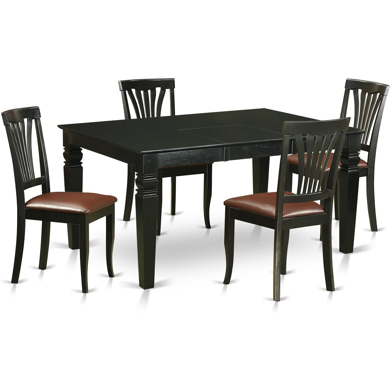5  Pc  Dinette  Table  Set  -  Kitchen  Dinette  Table  And  4  Dining  Chairs