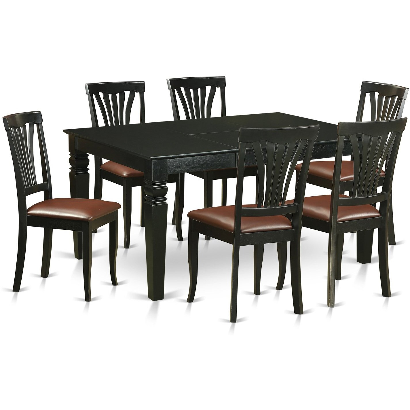 7  Pcs  Dining  Set  -Table  And  6  Kitchen  Chairs