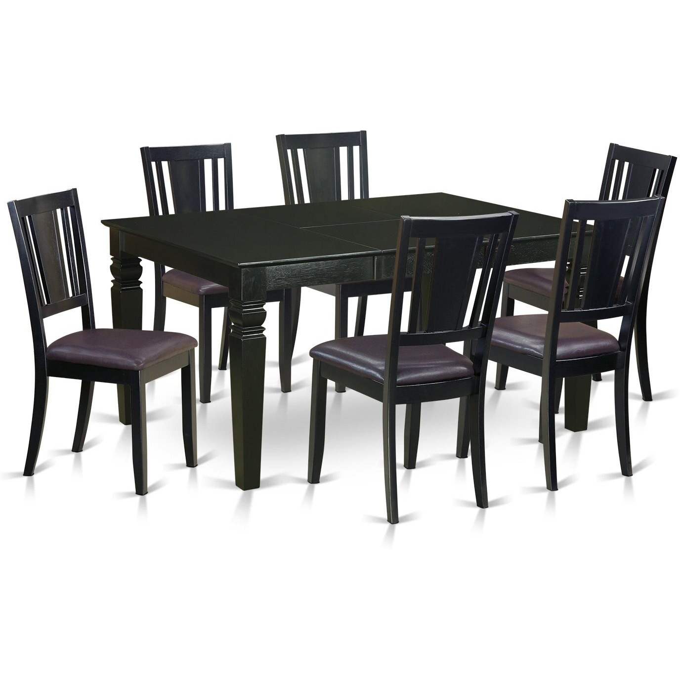 7  Pc  Dinette  Set  -Kitchen  Table  And  6  Dining  Chairs