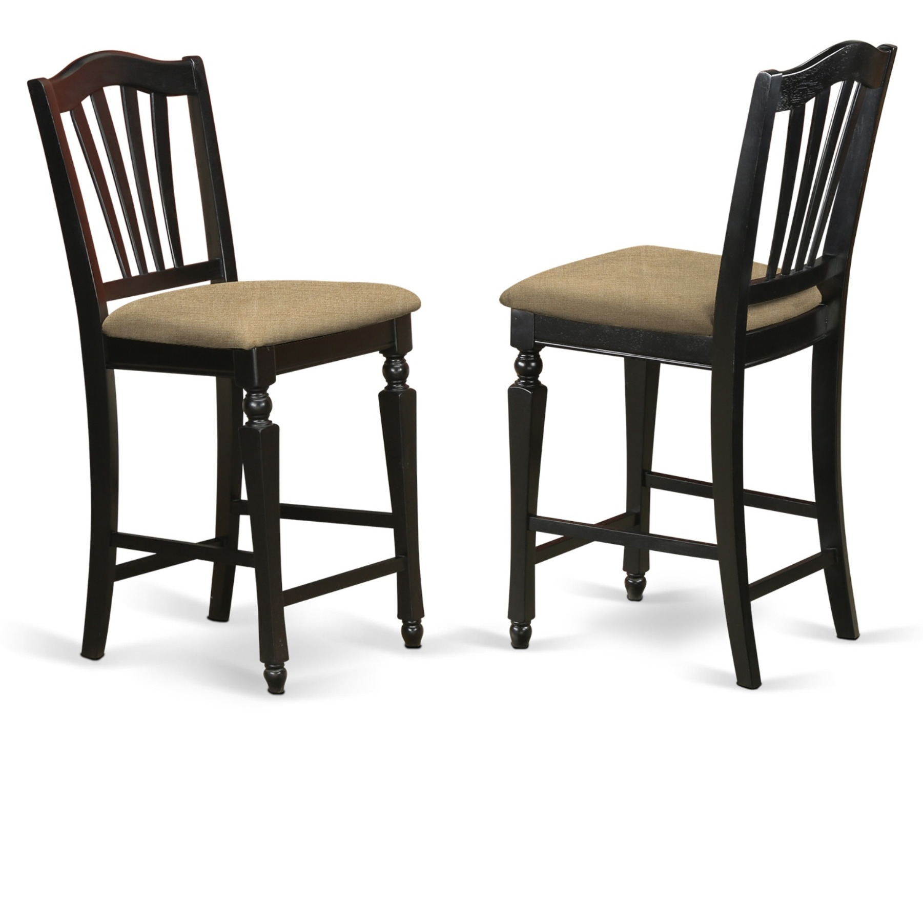 Trch5-Blk-C 5 Pc Counter Height Table And Chair Set-Pub Table And 4 Kitchen Bar Stool