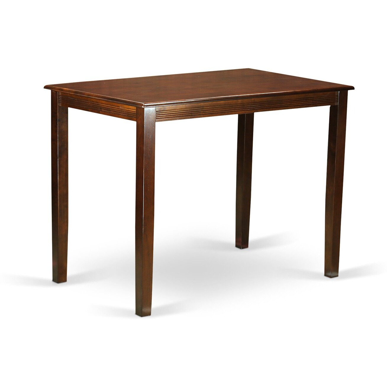 East West Furniture Yach3-Mah-C 3 Piece Kitchen Counter Set For Small Spaces Contains A Rectangle Dining Room Table And 2 Linen Fabric Upholstered Dining Chairs  30X48 Inch  Mahogany