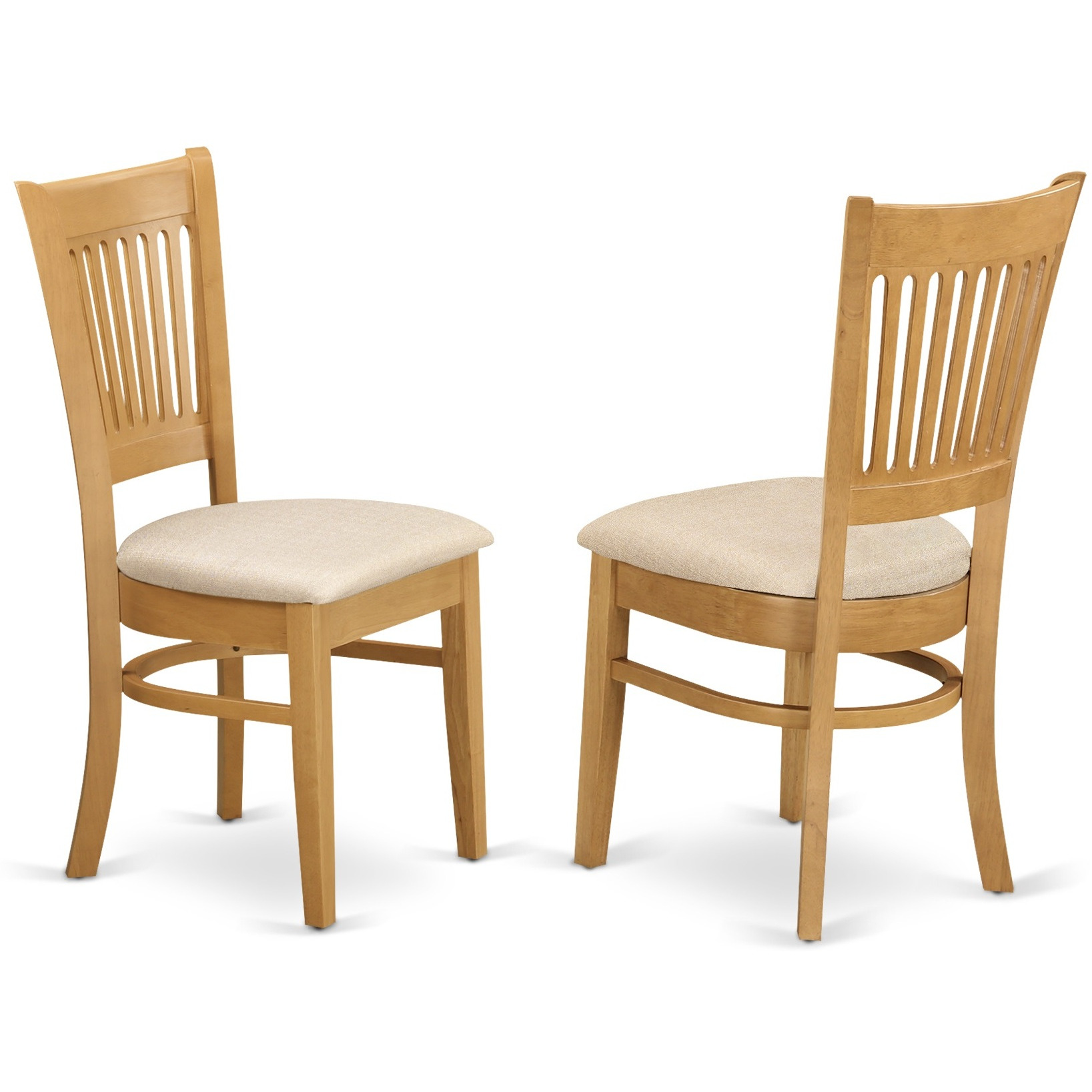 Cava7-Oak-C 7 Pc Dining Room Set - Kitchen Dinette Table And 6 Dining Chairs