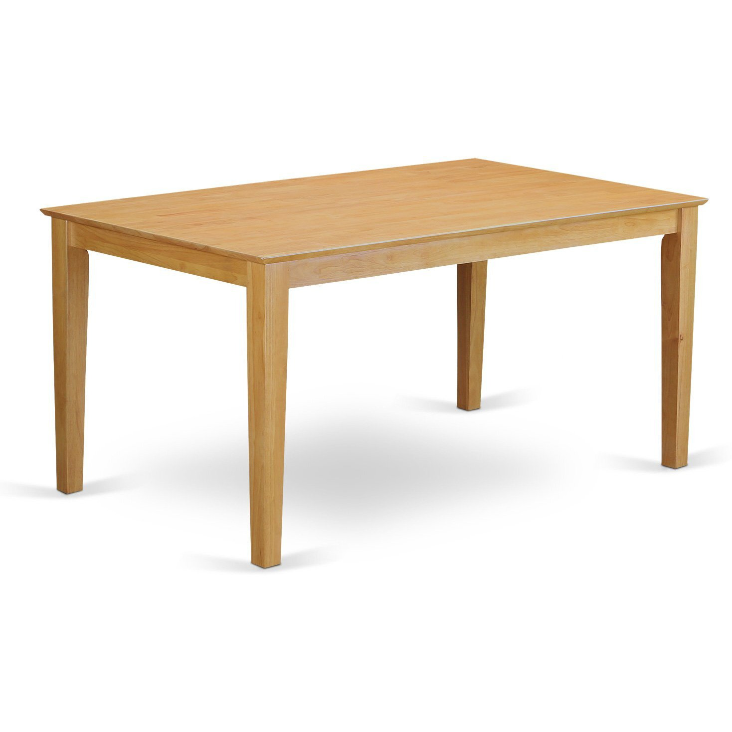 East West Furniture Cagr5C-Oak-W Capri 5 Piece Kitchen Set Includes A Rectangle Room Table And 2 Dining Chairs With 2 Benches  36X60 Inch  Oak