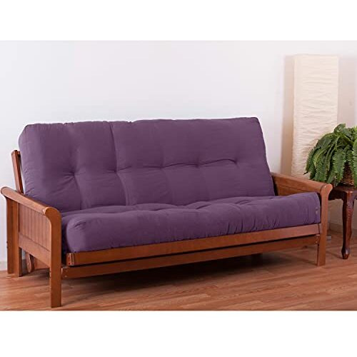 Blazing Needles Renewal 9-Inch Twill Full-Size Futon Mattress - Grape