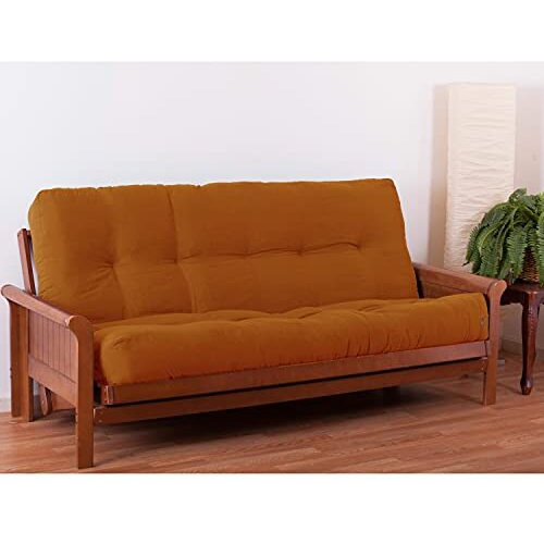 Blazing Needles Renewal 9-Inch Twill Full-Size Futon Mattress - Spice