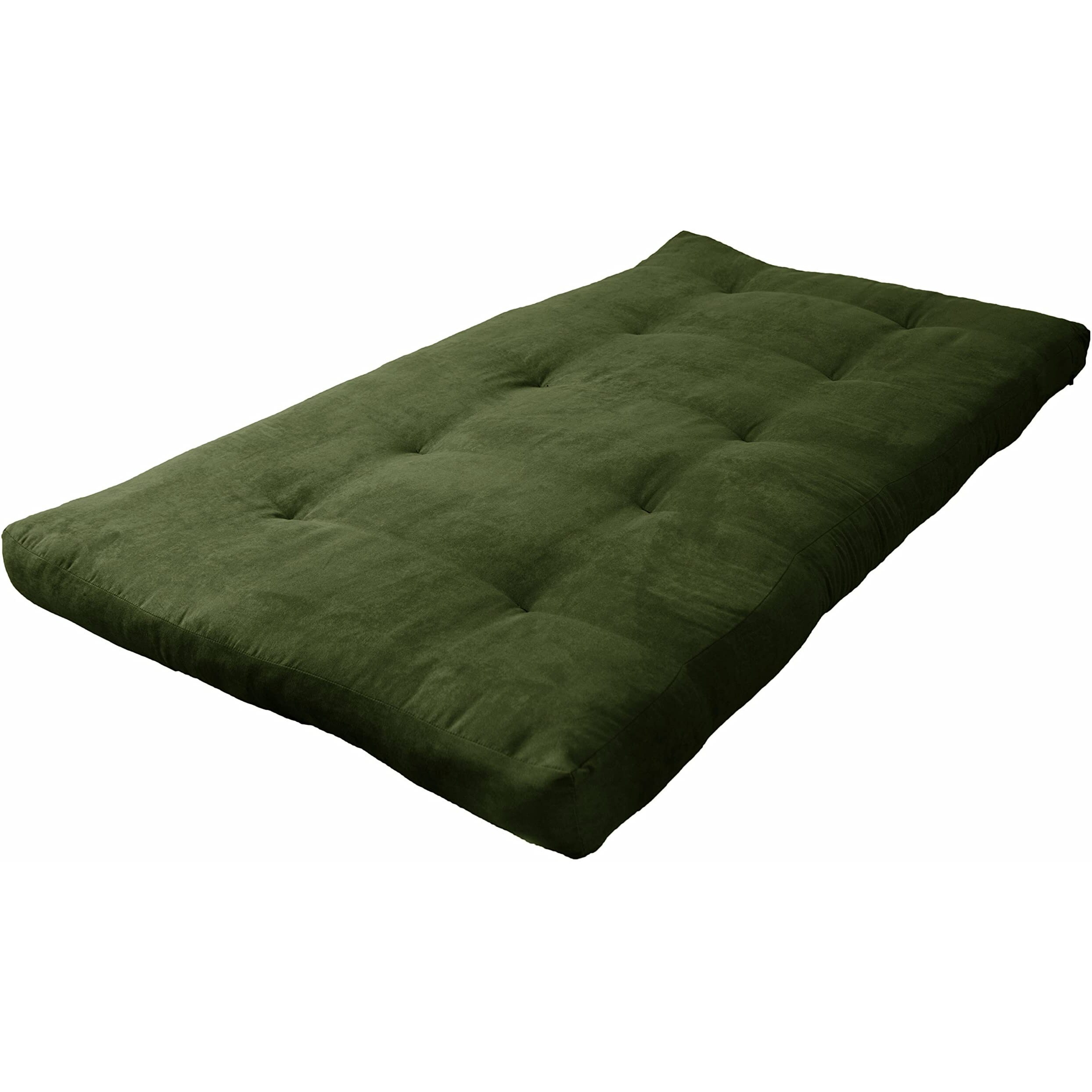 Blazing Needles Vitality 6-Inch Microsuede Twin-Size Futon Mattress - Hunter Green