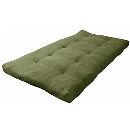 Blazing Needles Vitality 6-Inch Microsuede Twin-Size Futon Mattress - Sage Green